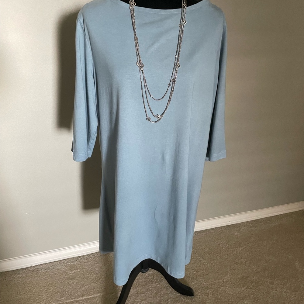 bryn Walker Light Blue Long Sleeve Dress/Top